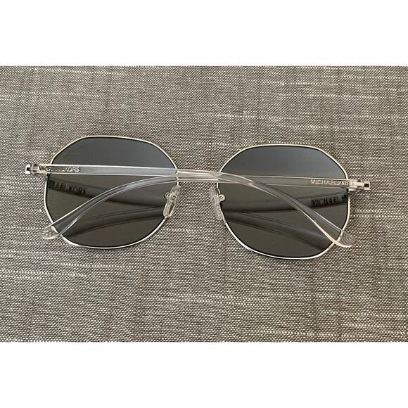 New Michael Korks MK1078 Oahu Womens Silver Clear Sunglasses main image 12
